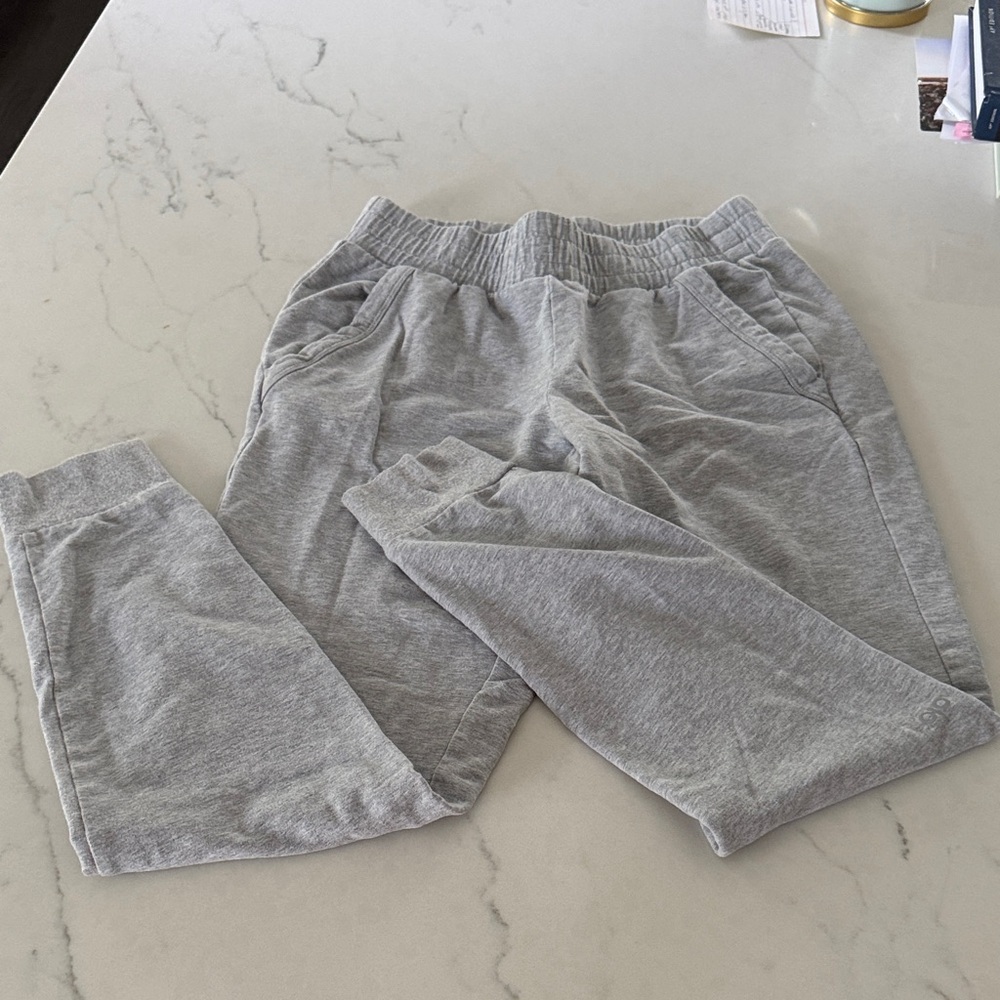 ALO Yoga Light Gray Sweatshirt Top